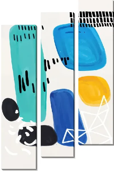 Модульная картина Геометрические фигуры №61