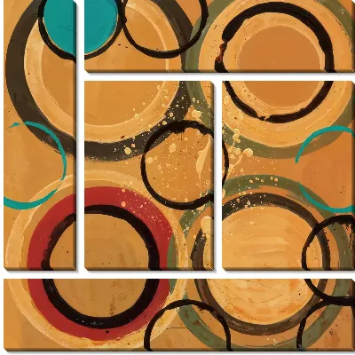 Модульная картина Круговой арт №25