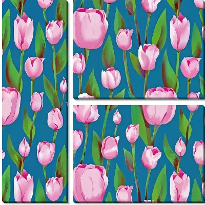 Модульная картина Тюльпаны №200