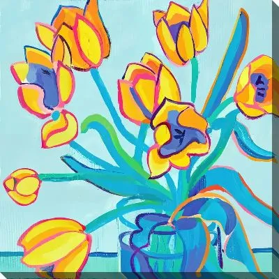 Картина маслом Тюльпаны №301