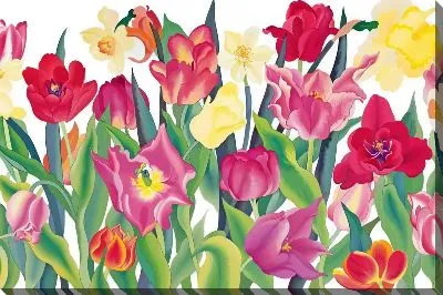 Картина маслом Тюльпаны №303