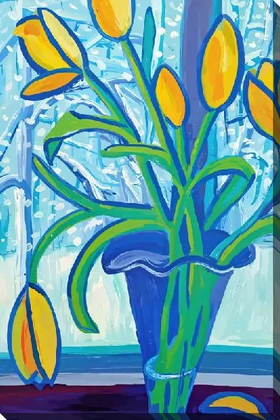 Картина маслом Тюльпаны №304