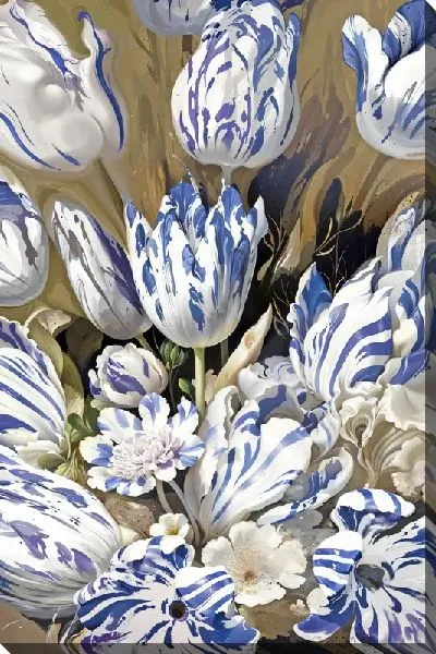 Картина маслом Тюльпаны №306