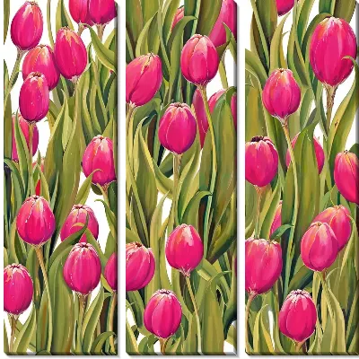Модульная картина Тюльпаны №313