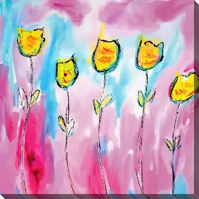 Картина маслом Тюльпаны №315