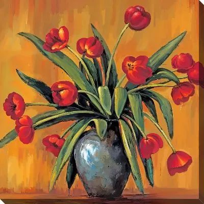 Картина маслом Тюльпаны №324