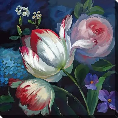 Картина маслом Тюльпаны №325