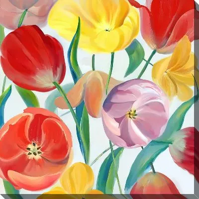 Картина маслом Тюльпаны №328