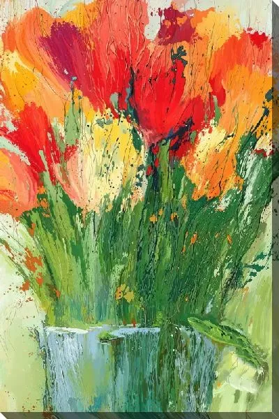 Картина маслом Тюльпаны №329