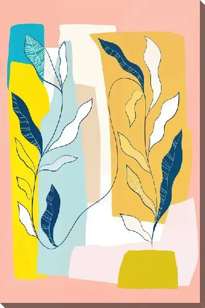 Картина маслом Листья тропиков №1