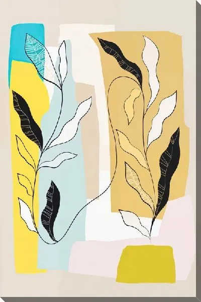 Картина маслом Листья тропиков №3