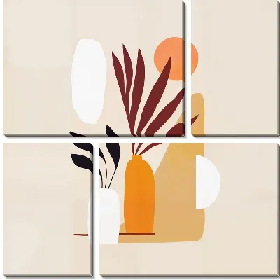 Модульная картина Листья тропиков №5