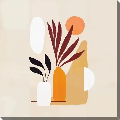 Картина маслом Листья тропиков №5