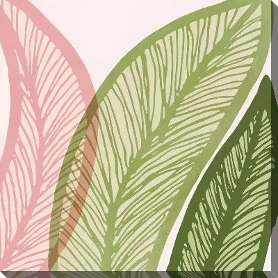 Картина маслом Листья тропиков №7