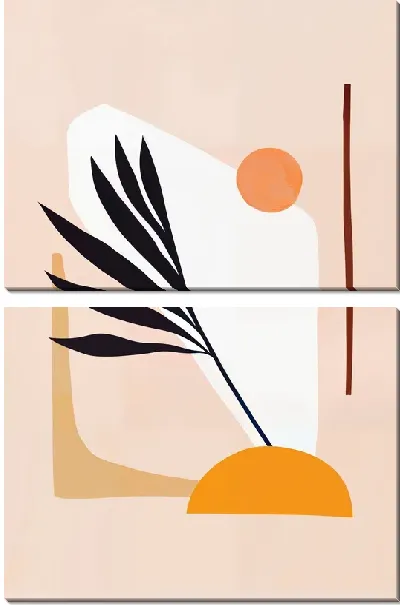 Модульная картина Листья тропиков №15