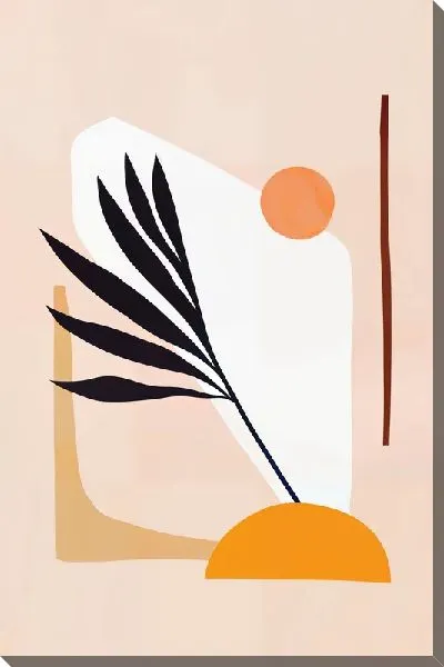 Картина маслом Листья тропиков №15