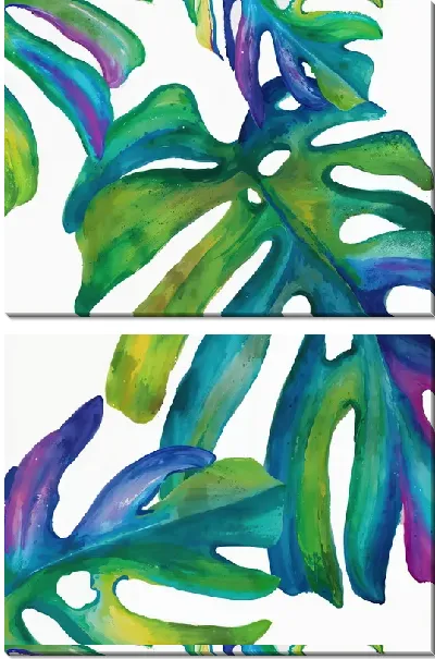 Модульная картина Листья тропиков №31