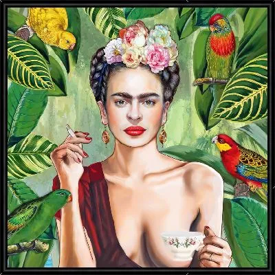 Картина Фрида Кало и попугаи