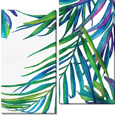 Модульная картина Листья тропиков №36