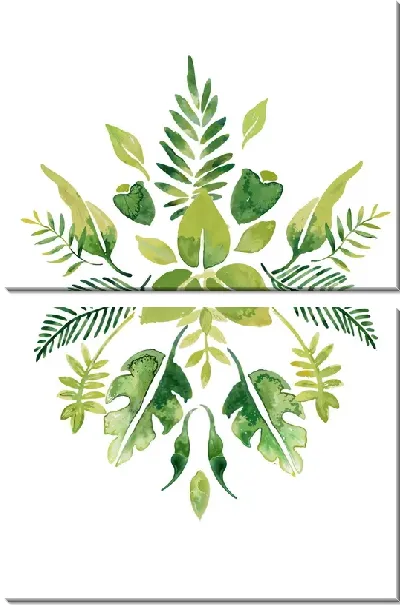 Модульная картина Листья тропиков №37