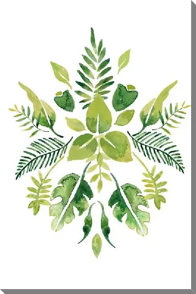 Картина маслом Листья тропиков №37