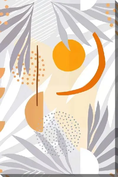 Картина маслом Листья тропиков №47