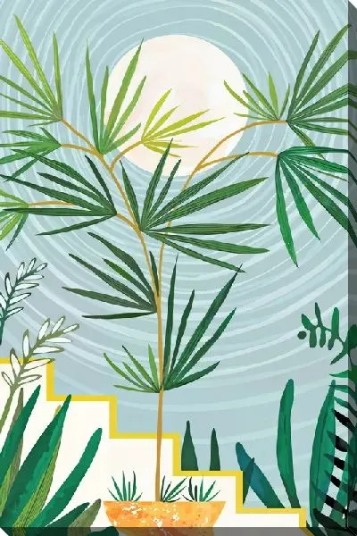 Картина маслом Листья тропиков №51