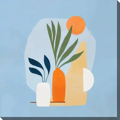 Картина маслом Листья тропиков №53