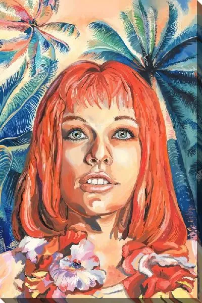 Картина маслом Лилу из 5 элемента