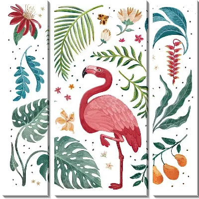 Модульная картина Листья тропические №113