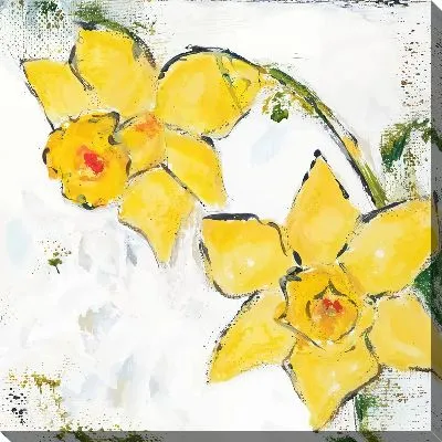Картина маслом Нарцисс №53