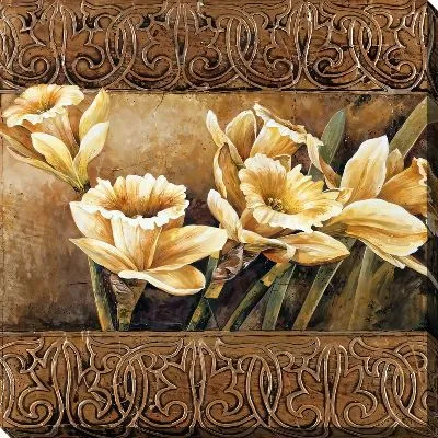 Картина маслом Нарцисс №54