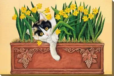 Картина маслом Нарцисс №58