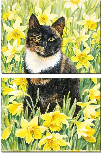 Модульная картина Нарцисс №59