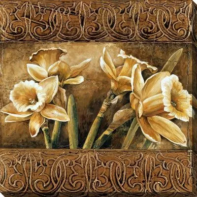 Картина маслом Нарцисс №63