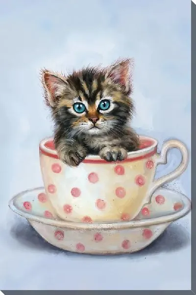 Картина маслом Кошачья жизнь №3