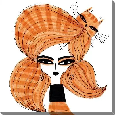 Картина маслом Кошачья жизнь №5