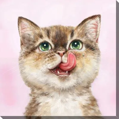 Картина маслом Кошачья жизнь №9