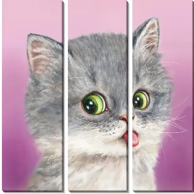 Модульная картина Кошачья жизнь №11