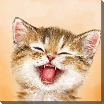 Картина маслом Кошачья жизнь №12