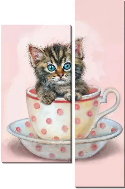 Модульная картина Кошачья жизнь №13