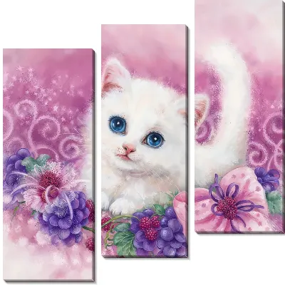 Модульная картина Кошачья жизнь №16