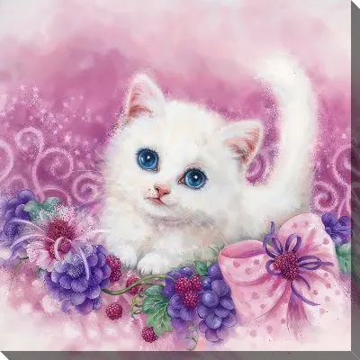 Картина маслом Кошачья жизнь №16