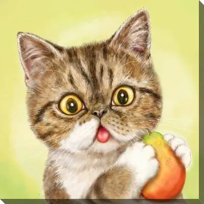 Картина маслом Кошачья жизнь №17