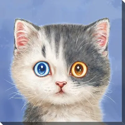 Картина маслом Кошачья жизнь №19