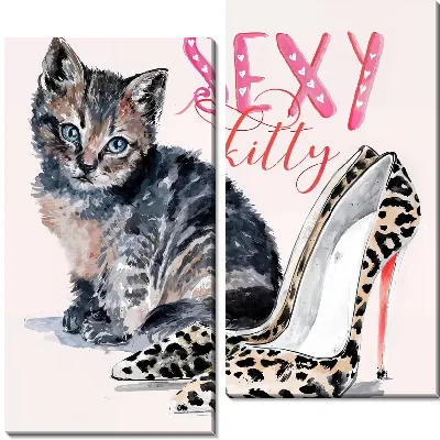 Модульная картина Кошачья жизнь №22