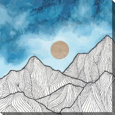 Картина маслом Золото гор №13