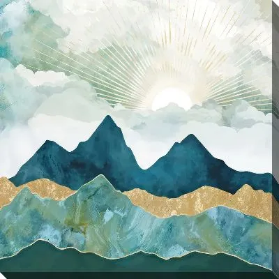 Картина маслом Золото гор №15