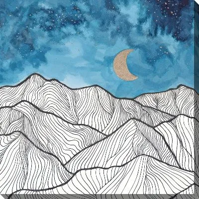 Картина маслом Золото гор №19