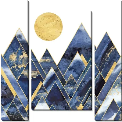 Модульная картина Золото гор №20